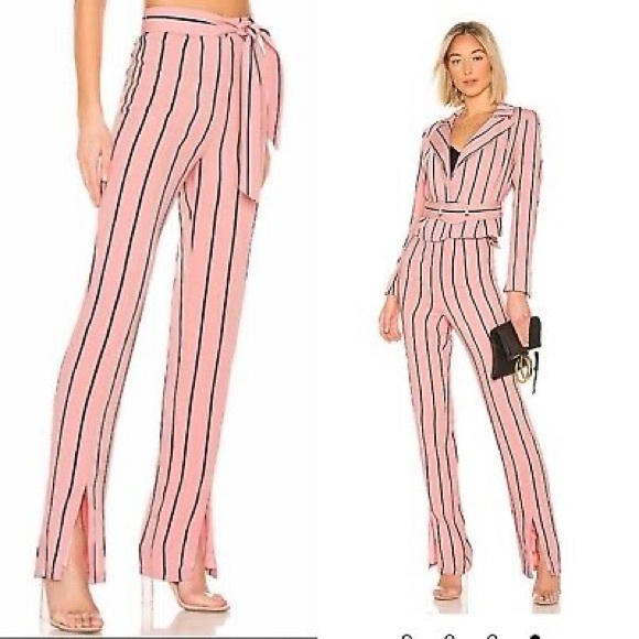 Lovers + Friends Pants & Jumpsuits Alaina Lovers And Friends Rose Striped Suit Poshmark